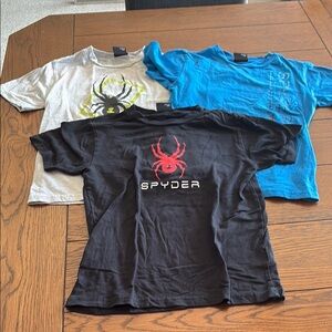 Spyder Kids' Black, Gray, and Blue T-Shirts
